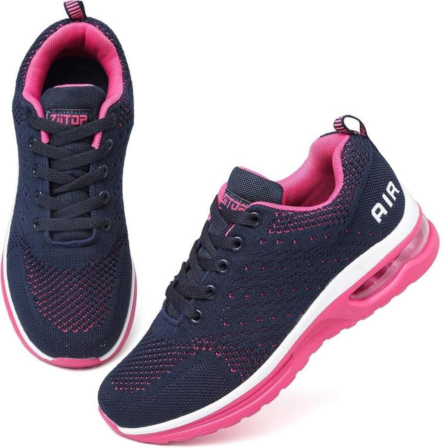 SnelShoppen Hardloopschoenen Dames Sneakers met Demping en Luchtkussen Ademende Antislip Wandelschoenen Lichtgewicht Tennisschoenen voor Outdoor