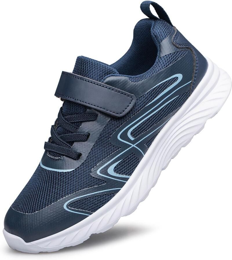 SnelShoppen Hardloopschoenen Sneakers Kinderen Lichtgewicht Ade de Sportschoenen Jogging Schoenen Blauw voor Sport en Spel
