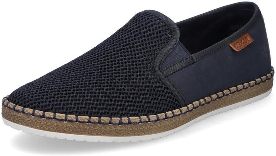 SnelShoppen Heren Lage Sneakers B5265 Comfortabele Sportschoenen Blauw 8 UK Ideaal voor Casual en Sportieve Gelegenheden