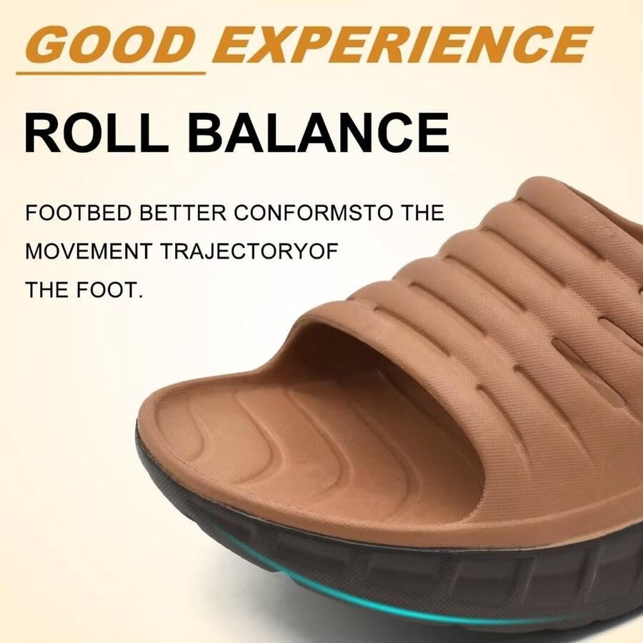 SnelShoppen Heren Recovery Sandalen Comfortabele Plantaire Fasciitis Slippers Orthopedische Open Teen Sport Slippers Lichtgewicht Badslippers Zomer