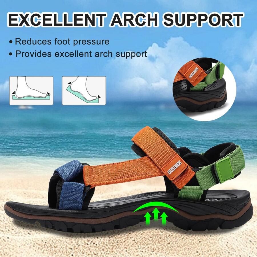 SnelShoppen Heren Sandalen Trekkingsandalen Wandelsandalen Outdoorschoenen Vrijetijdsschoenen Strandsandalen Sport Sandalen Comfortabel en Ad