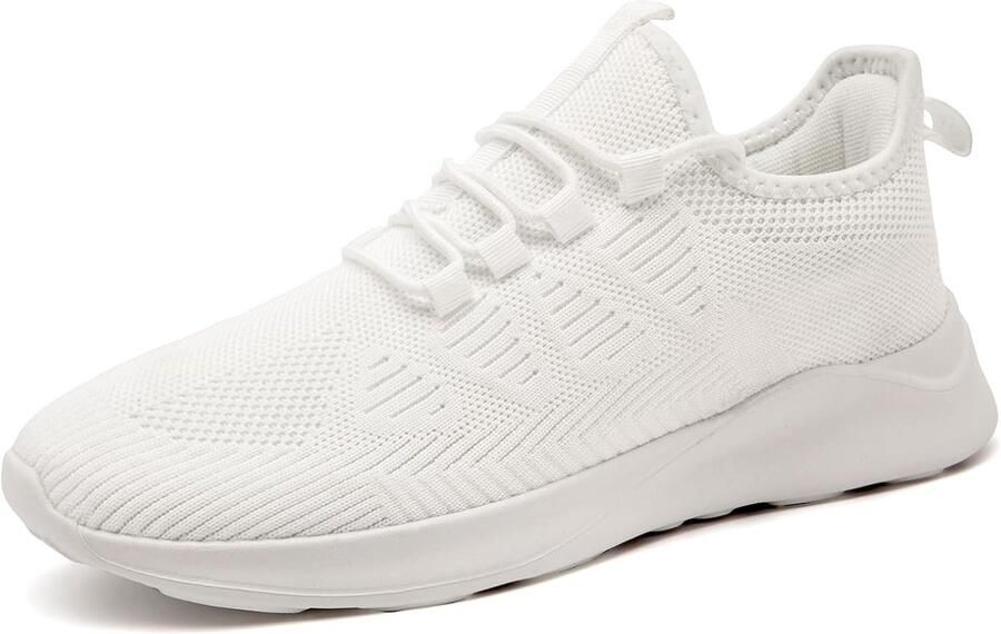 SnelShoppen Heren Schoenen Hardloopschoenen Sneakers Sportschoenen Gym schoenen Lichtgewicht Vrije Tijd EU Wit