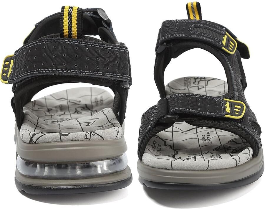 SnelShoppen Outdoor Sandalen Heren Lederen Wandelsandalen Trekkingsandalen Mannen Zwart 39 EU Gesloten Water Visser Sport Sandalen voor Zomer en A