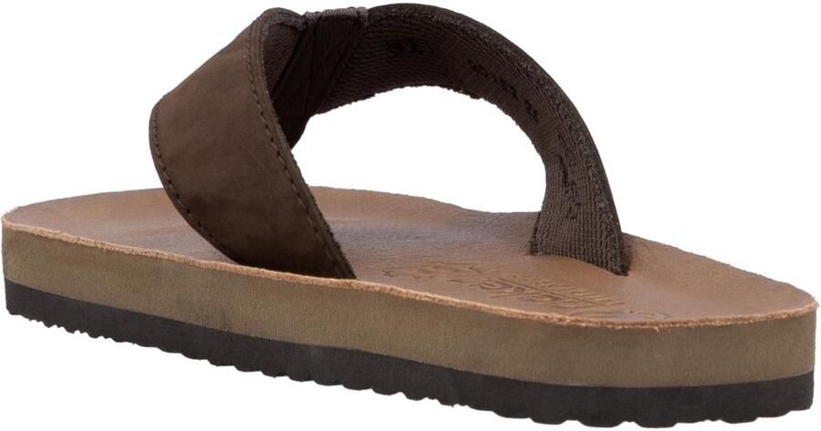 SnelShoppen Heren Teenslippers Bruin 43 EU Comfortabele Sandalen voor Strand Vakantie en Dagelijks Gebruik Lichtgewicht en Duurzaam Materiaal