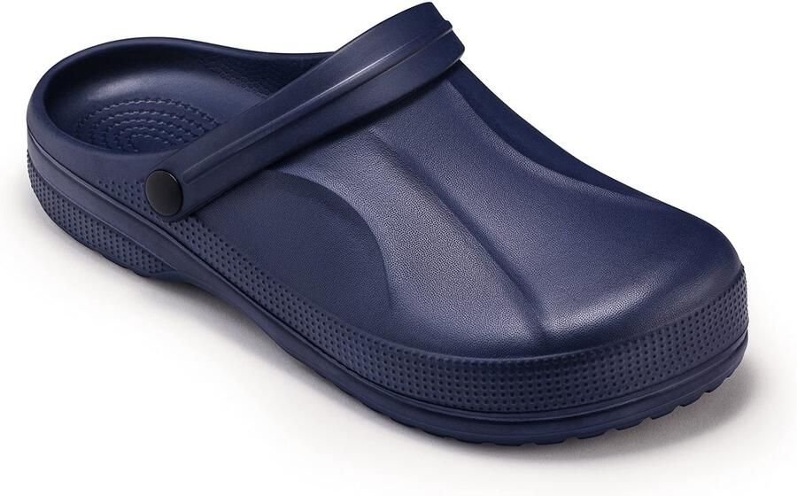 SnelShoppen Heren Tuinklompen Sanitaire Klompen Gom Schoenen Zomer Muiltjes Tuinschoenen Donkerblauw Voor Tuin Keuken Campin