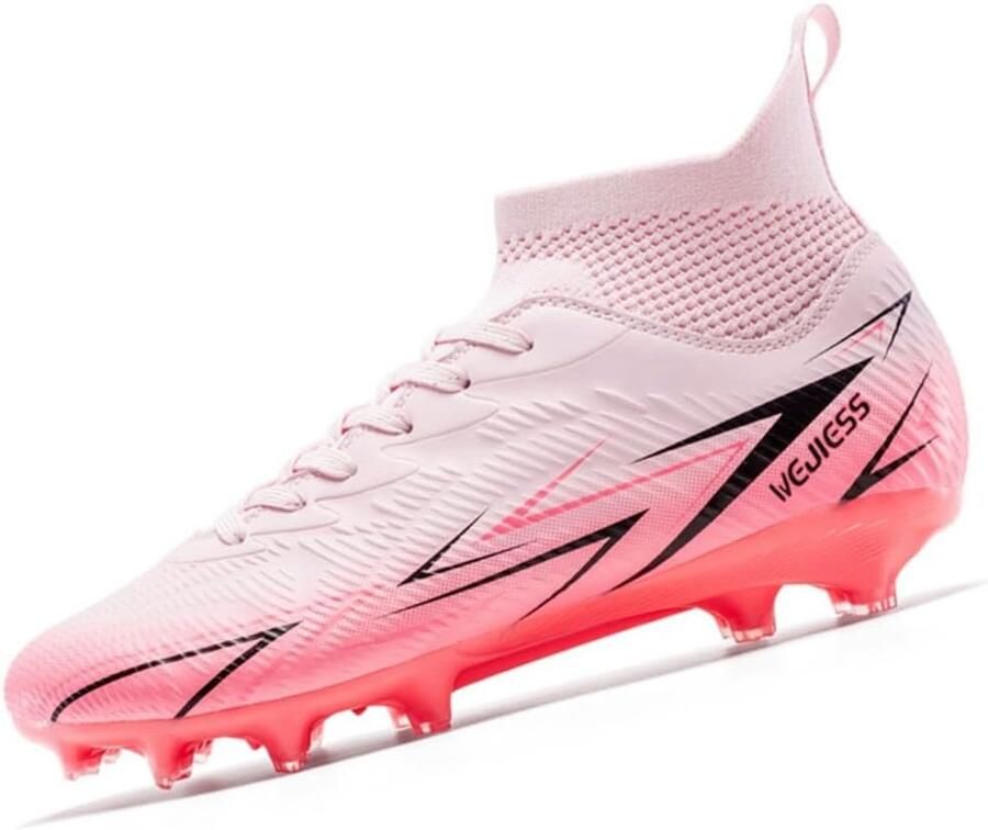 SnelShoppen Heren Voetbalschoenen Professionele 5-a-side Hoge Sportschoenen met Noppen voor Jongeren Outdoor Trainingsschoenen voor Gras en Veld