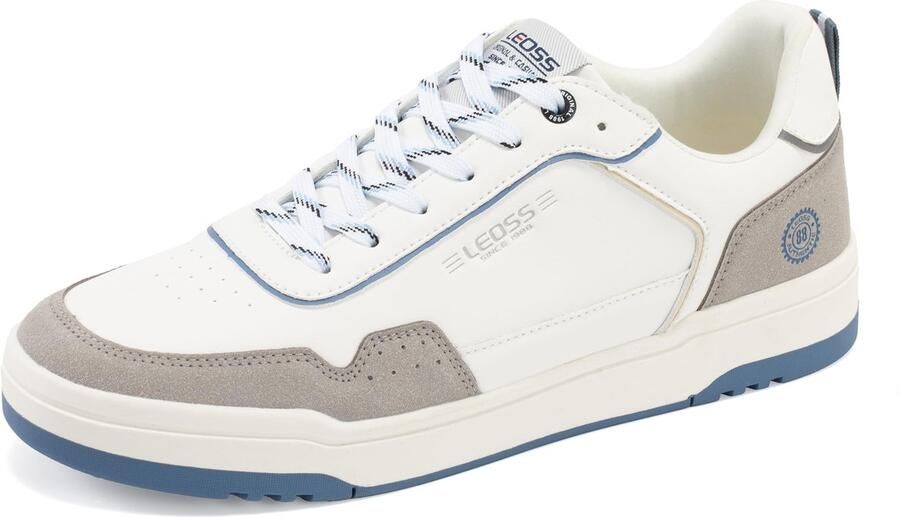 SnelShoppen Heren Vrijetijdsschoenen Zomerschoenen Grijs Blauw EU Comfortabele Sneakers voor Dagelijks Gebruik Wandelen en Vrijetijd