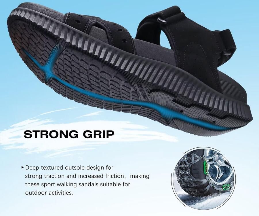SnelShoppen Heren Wandelsandalen Met Boog Ondersteuning Sport Herstel Sandaal Voor Man Outdoor Zomer Casual Dik Kussen Strand Water Visser Sanda