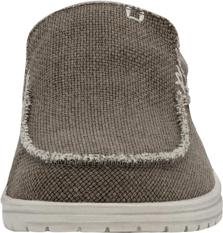 SnelShoppen Hey Dude Mikka Braided Loafer Schoenen voor Heren Fossiel EU Casual Instappers Comfortabele Leren Schoenen voor Vrije Tijd