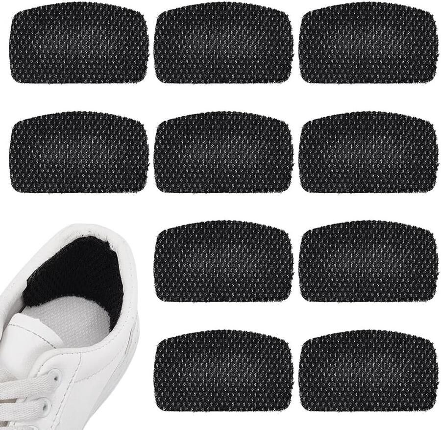 SnelShoppen Hielreparatiepads voor Sportschoenen Zelfklevend Ade d 10 mm Dikke Drukontlasting Pads voor Sneakers Zwart Duurzame Hielbeschermi