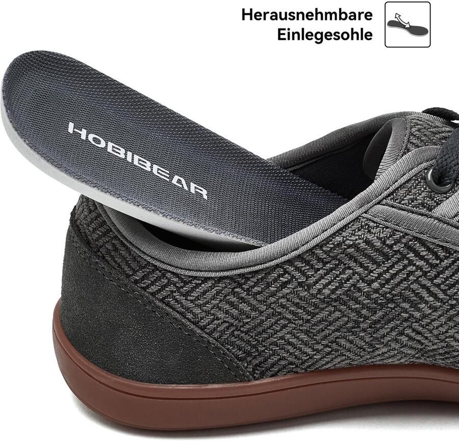 SnelShoppen HOBIBEAR Barefoot Schoenen Volwassenen Ultralicht Minimalistisch Design met Extra Brede Tenenbox voor en Bruin P