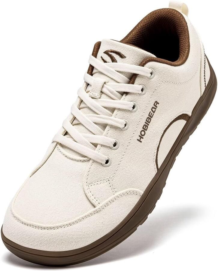 SnelShoppen HOBIBEAR Barefoot-schoenen voor nen en Brede neus Minimalistische sportschoenen Unisex Canvas Antislip wandelschoenen