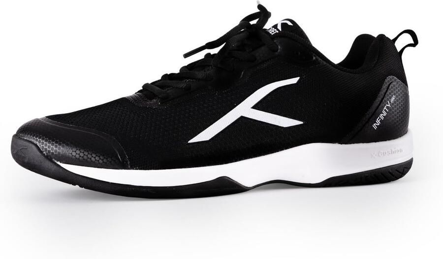SnelShoppen Infinity Pro Non-Marking Badminton Schoen voor Mannen Polyester Mesh Indoor Tennis Squash Tafeltennis Basketbal & Padel Zwart