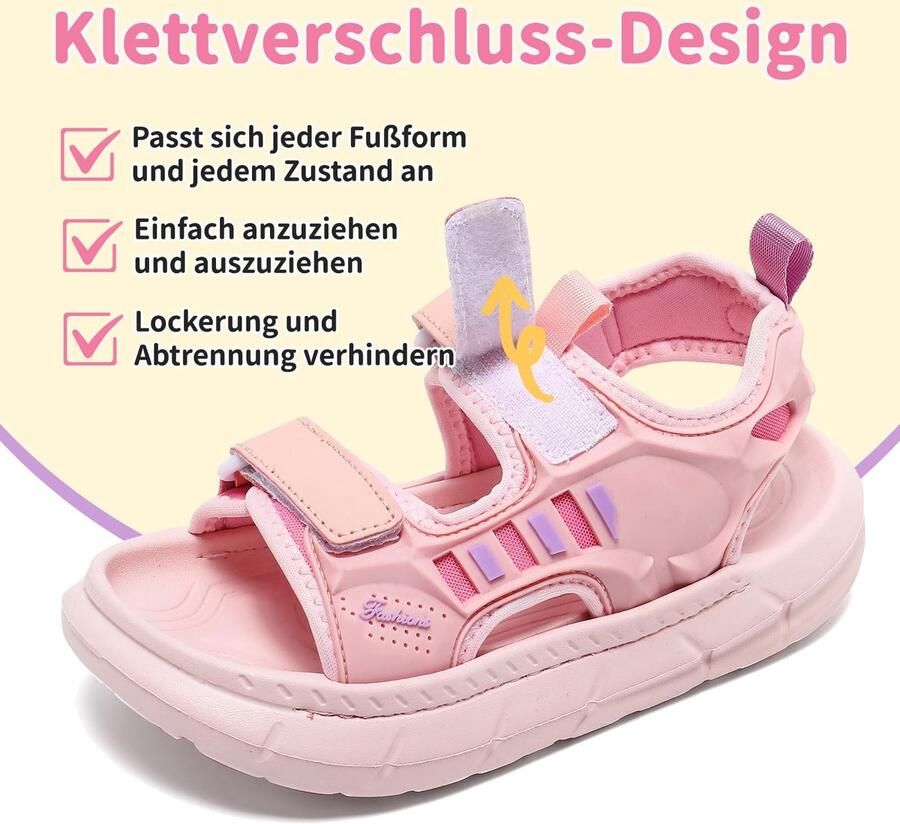 SnelShoppen Jesindr Sandalen voor Kinderen Lichtgewicht EVA Sportsandalen Antislip Blote Voetensandalen voor Meisjes Zomerschoenen voor Buiten
