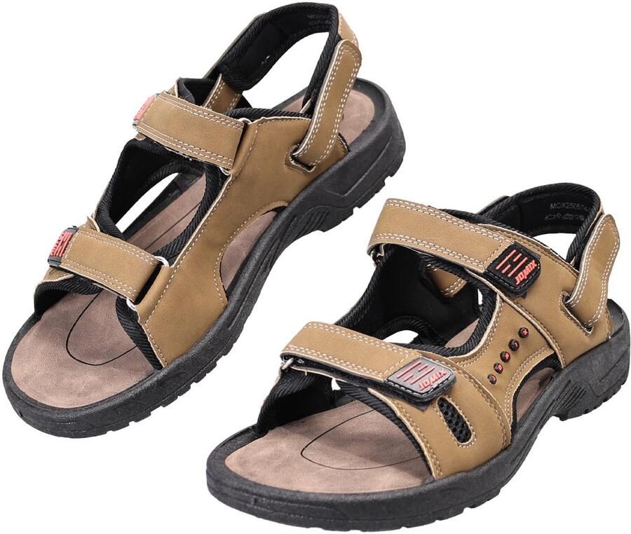SnelShoppen JOMIX Sportsandalen Heren Verstelbare Trekkingsandalen met Klittenbandsluiting Comfortabele Wandelsandalen voor Strand en Zomer Ka