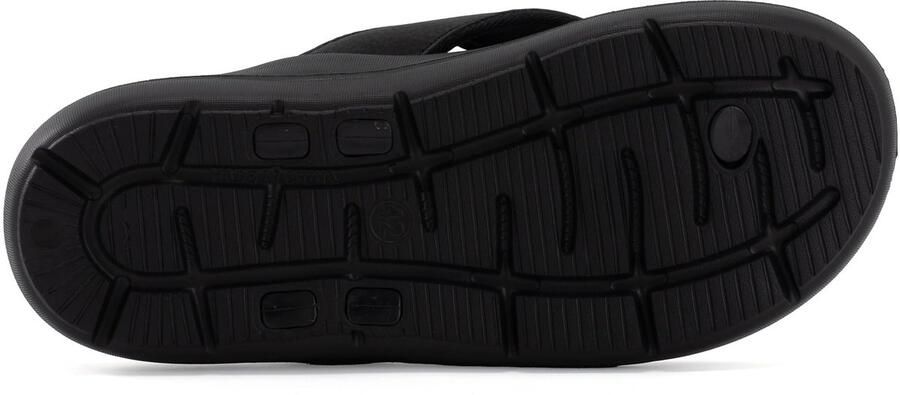 SnelShoppen JOMIX Teenslippers voor heren comfortabele badschoenen met antislipzool lichte zomersandalen voor strand en dagelijks gebruik zwart