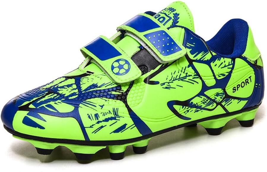 SnelShoppen Voetbalschoenen 37EU Lichtgewicht Ade d Sneakers Outdoor Training Soccer Schoenen Blauw Low-Top Spikes