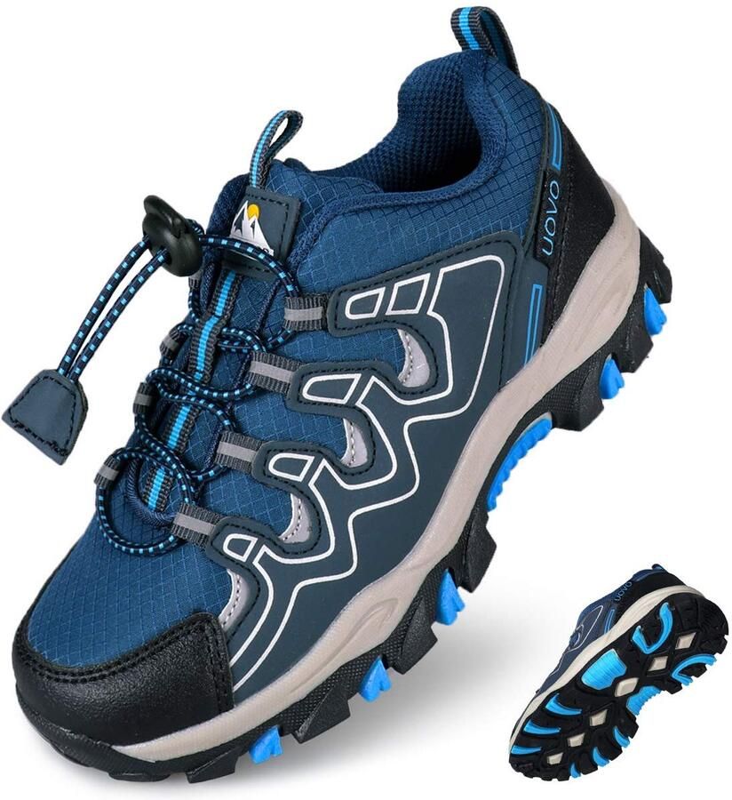 SnelShoppen Jongenssneakers Waterdichte Low-Top Sportschoenen Blauw voor Wandelen Hardlopen en Dagelijks Draagcomfort