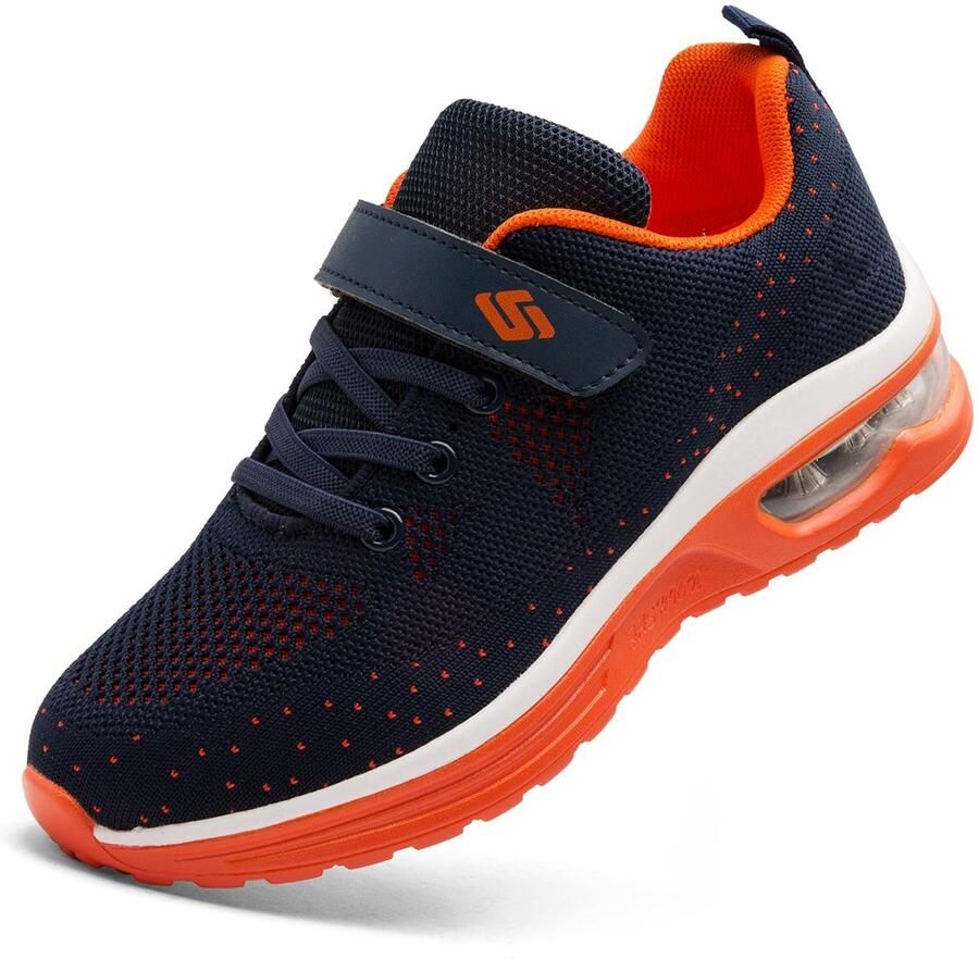 SnelShoppen Kinderen Sneakers Jongens Loopschoenen Lichtgewicht Ademende Turnschoenen Comfortabele Sportschoenen Trailrunning Schoenen Oranje