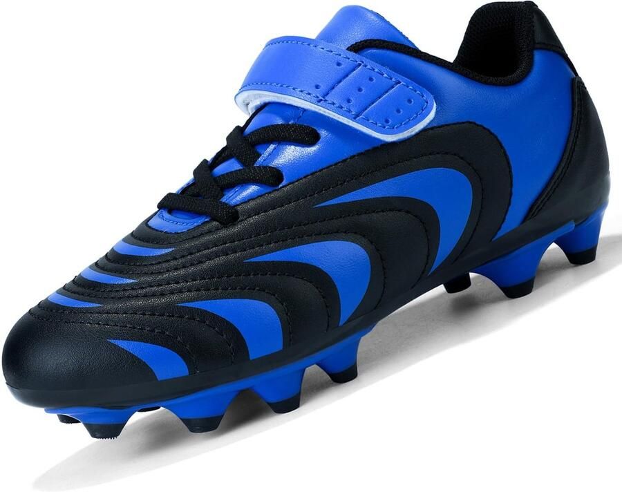 SnelShoppen Kinderen Voetbalschoenen en Spikes Professionele Outdoor Atletics Sportieve Soccer Trainingsschoenen Blauw