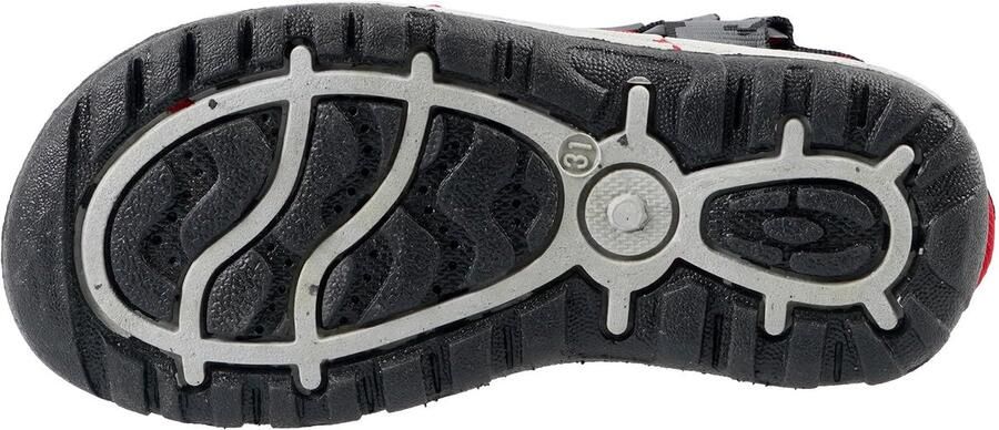 SnelShoppen Kindersandalen Klittenbandsluiting Ade d Antislip Zwart Rood EU voor Strand Zwembad Buiten Spelen
