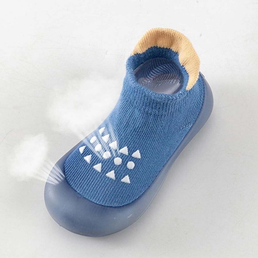 SnelShoppen Kinderschoenen Antislip Loopschoenen Babysokken met Rubberen Zool Uniseks Zwart voor Buiten en Binnen