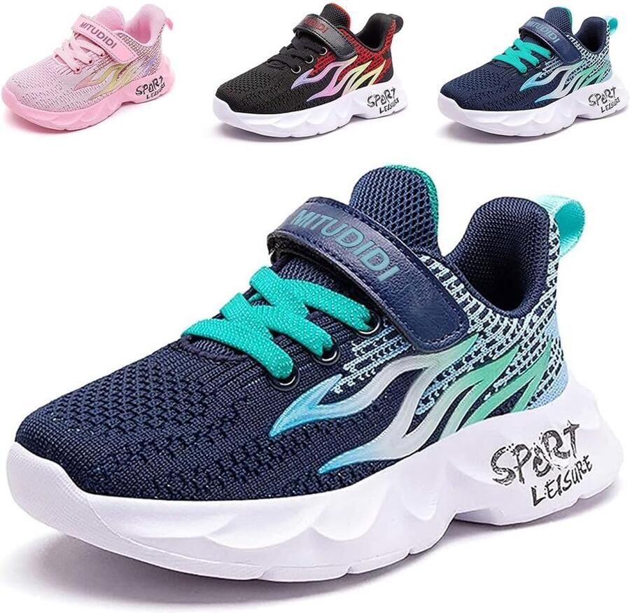 SnelShoppen Kinderschoenen Sneakers Sportschoenen Lichte Hardloopschoenen Binnen Sportschoenen Fitness Basketball Schoenen Ade d A