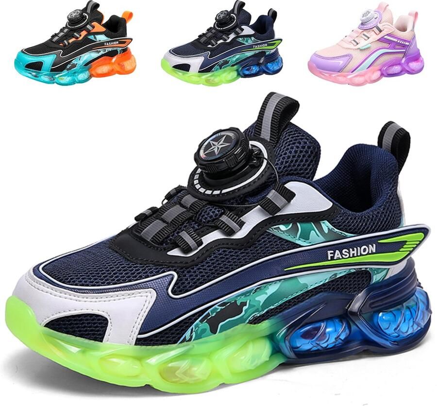 SnelShoppen Kinderschoenen Loopschoenen voor en Lichtgewicht Ade de Sportschoenen Donkerblauw Perfect voor Outdoor Fi