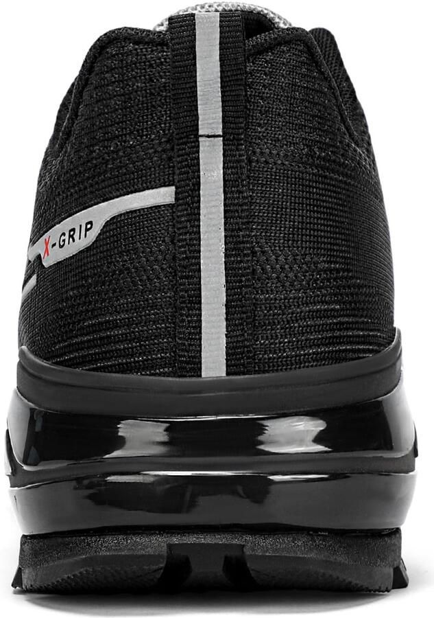 SnelShoppen Kricely Trailschoenen Heren Ademend Antislip Wandelschoenen Trekking Outdoor Fitness Zwart Grijs
