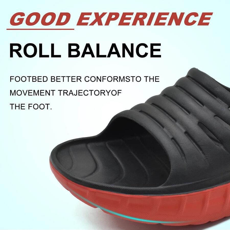 SnelShoppen KuaiLu Recovery Sandalen Heren Comfortabele Plantaire Fasciitis Slippers Orthopedische Open Teen Sport Slippers Lichtgewicht Badsl