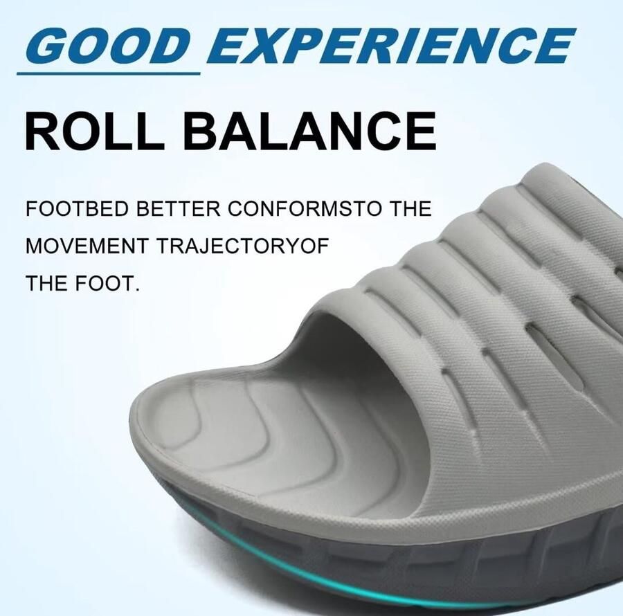 SnelShoppen KuaiLu Recovery Sandalen Heren Comfortabele Plantaire Fasciitis Slippers Orthopedische Open Teen Heren Sport Slippers Lichtgewicht