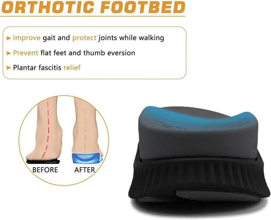 SnelShoppen KuaiLu Trekking Sandalen Heren Comfortabele Orthopedische Wandelschoenen Lichtgewicht Open Teen Verstelbare Klittenband Sportiev