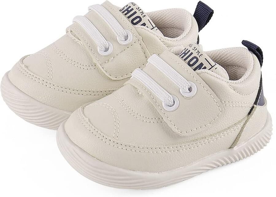 SnelShoppen LACOFIA Baby loopschoenen voor en antislip rubberen zool eerste sneakers marineblauw EU perfect voor peuter