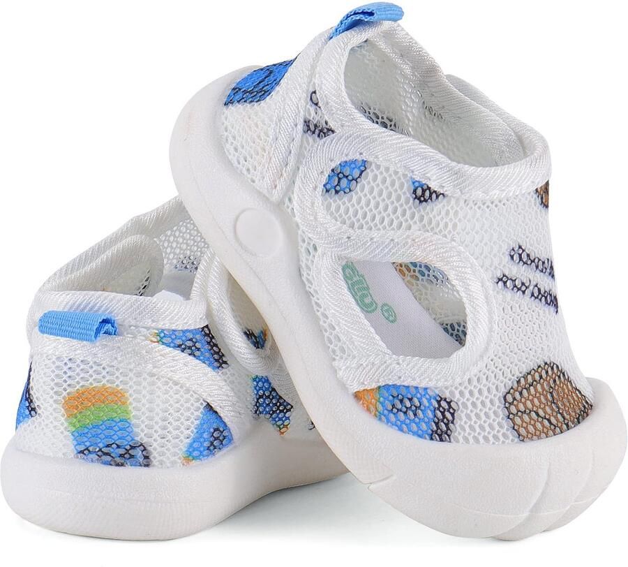 SnelShoppen Ade d Baby Sneakers Eerste Babyschoentjes Antislip Rubberen Zool Lichtblauw 22 EU Zomer Kleuters
