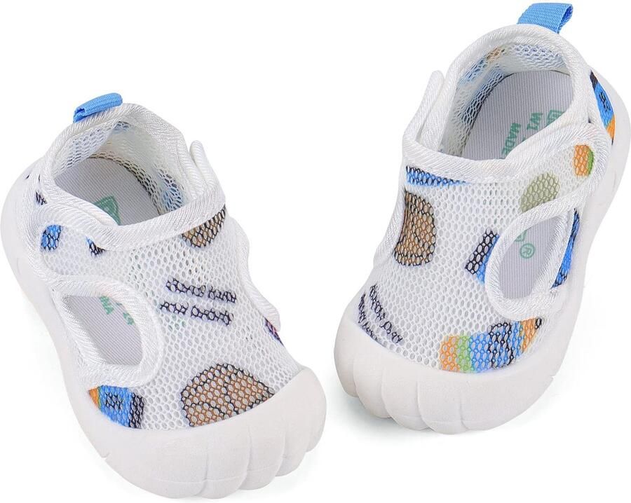 SnelShoppen LACOFIA Baby Schoenen Eerste Babyschoentjes Kleuters Zomer Ade d Sneaker Antislip Rubberen Zool Lichtblauw 19 EU (CN