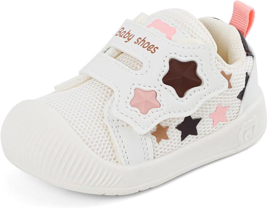 SnelShoppen Loopschoenen voor Antislip Gym Sneakers voor Witte Sneakers voor Pasgeborenen Comfortabele Kinderschoenen