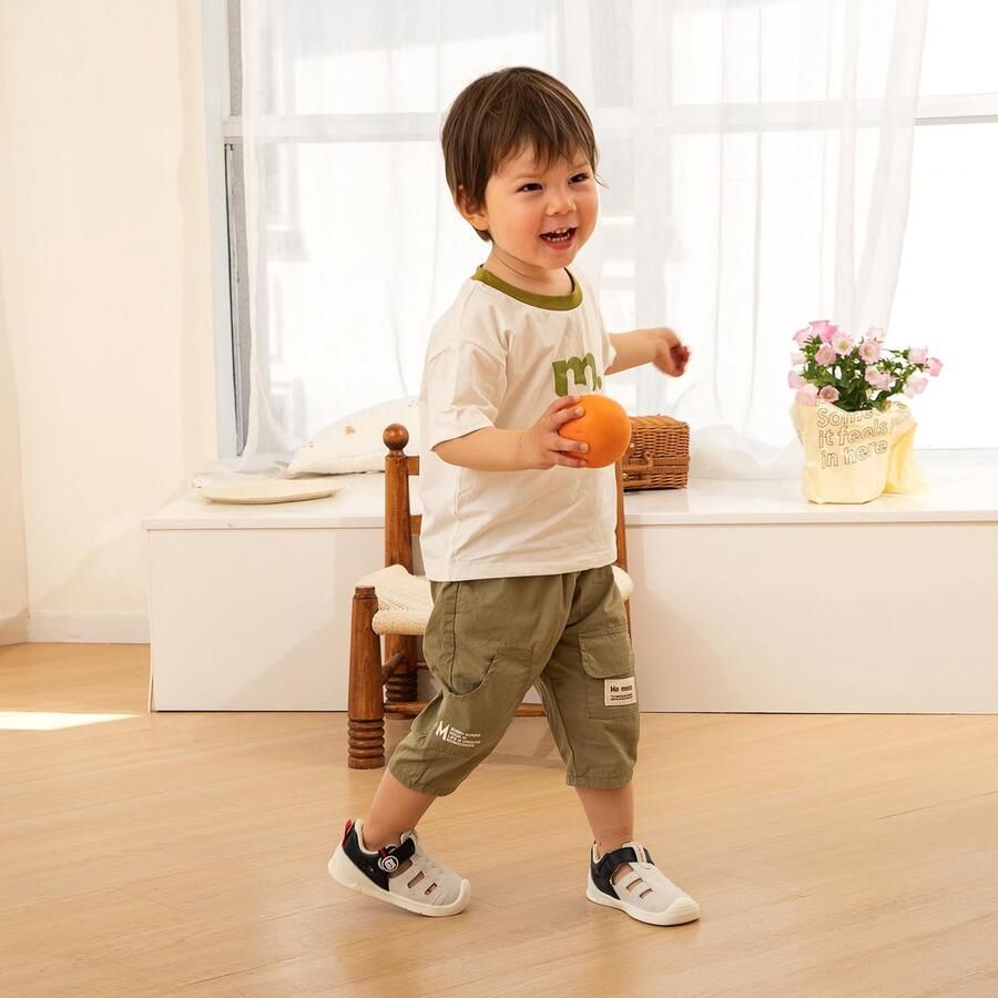 SnelShoppen Leerschoenen voor Baby's Donkerblauwe Sandalen met Gesloten Tenen Wandelschoenen voor Kinderen Zomer Laarzen zonder Sluiting Maa
