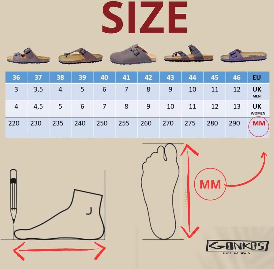 SnelShoppen Leren Sandalen met Gespen voor en Verstelbare Voetgespen Echt Leer Natuurlijke Kurk Kleur Taupe Kwaliteitssand