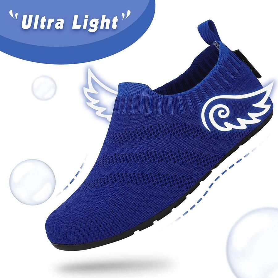 SnelShoppen Lichte Baruss Pantoffels voor Kinderen Antislip en Ade d Slippers voor Peuters Azuurblauw Ideaal voor Thuis en Buiten