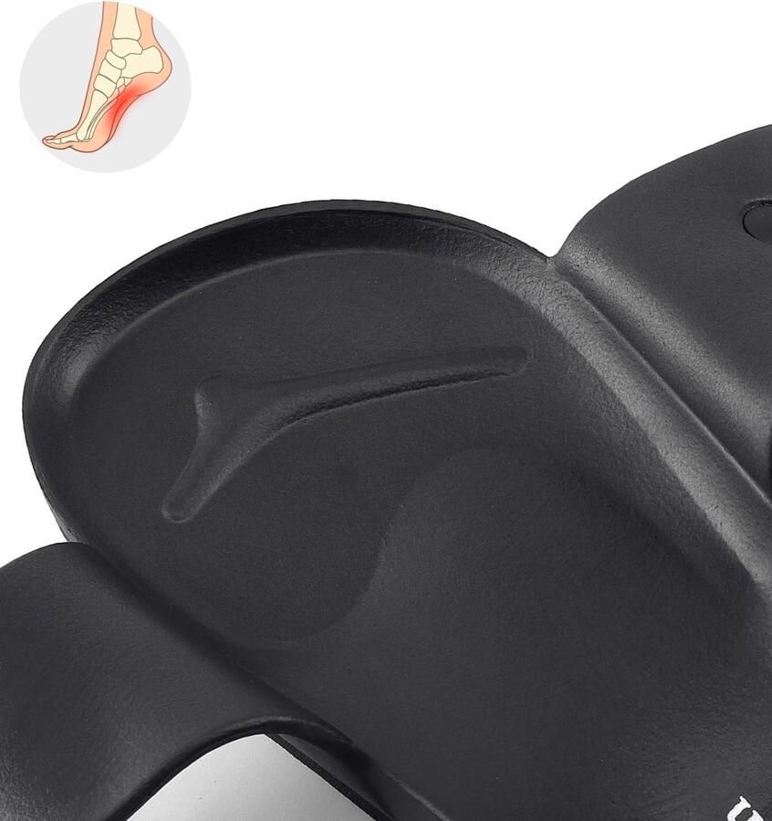 SnelShoppen Lichtgewicht Verstelbare Zwembad Sliders voor Vrouwen Flip Flops Sandalen Slides 4-7UK Zwart 40 EU Perfect voor Strand Tuin en Vr