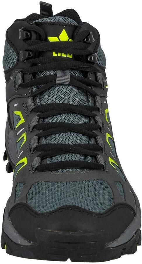 SnelShoppen Lico Sierra High Heren Trekking- & Wandellaarzen Antraciet Limoen EU Ideaal voor Wandelen Trektochten en Outdoor Activiteite