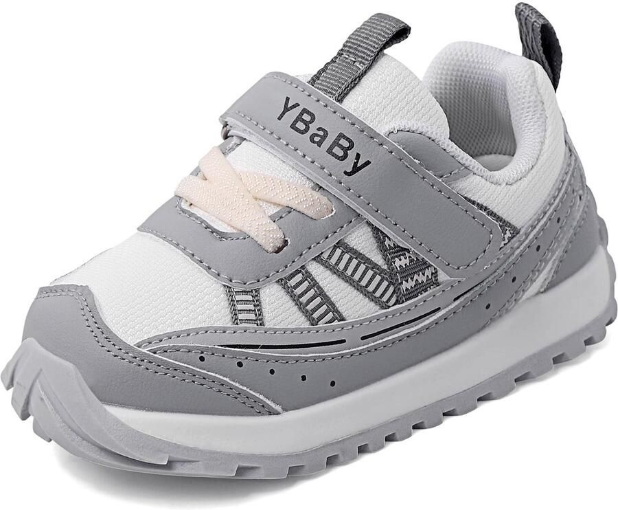 SnelShoppen Loopschoenen voor baby's en kinderen sneakers voor en grijze turnschoenen met antislip rubberen zool EU voor