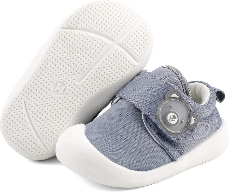 SnelShoppen MASOCIO Babyschoenen Eerste Stappen Antislip Rubber Zolen Bescherming Teenkap Makkelijk Aantrekken Geschikt voor Kinderen Perf