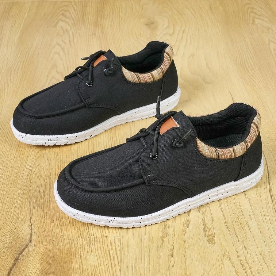 SnelShoppen Mioceko Instappers Dames Comfortabele Casual Wandelschoenen Lichtgewicht Boogondersteuning Werkschoenen Zwart