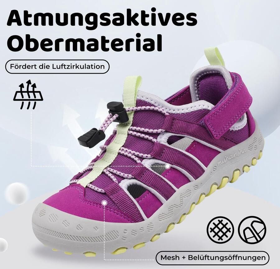 SnelShoppen Mishansha Sandalen voor Kinderen Outdoor Trekkingsandalen voor en Ade d en Comfortabel Zomerse Sandalen in Paars