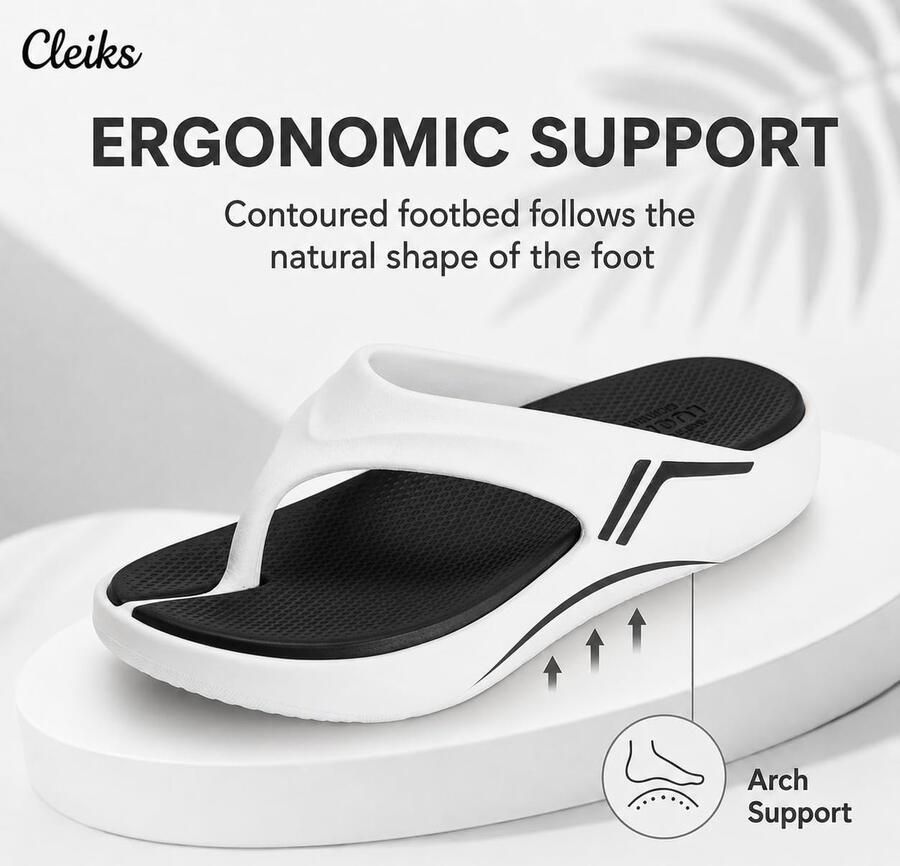 SnelShoppen Mode Wedge Strand Sandalen Vrouwen CLEIKS Teenslippers Zomer Wit EU Comfortabele Strand Slippers voor Dames Perfect vo