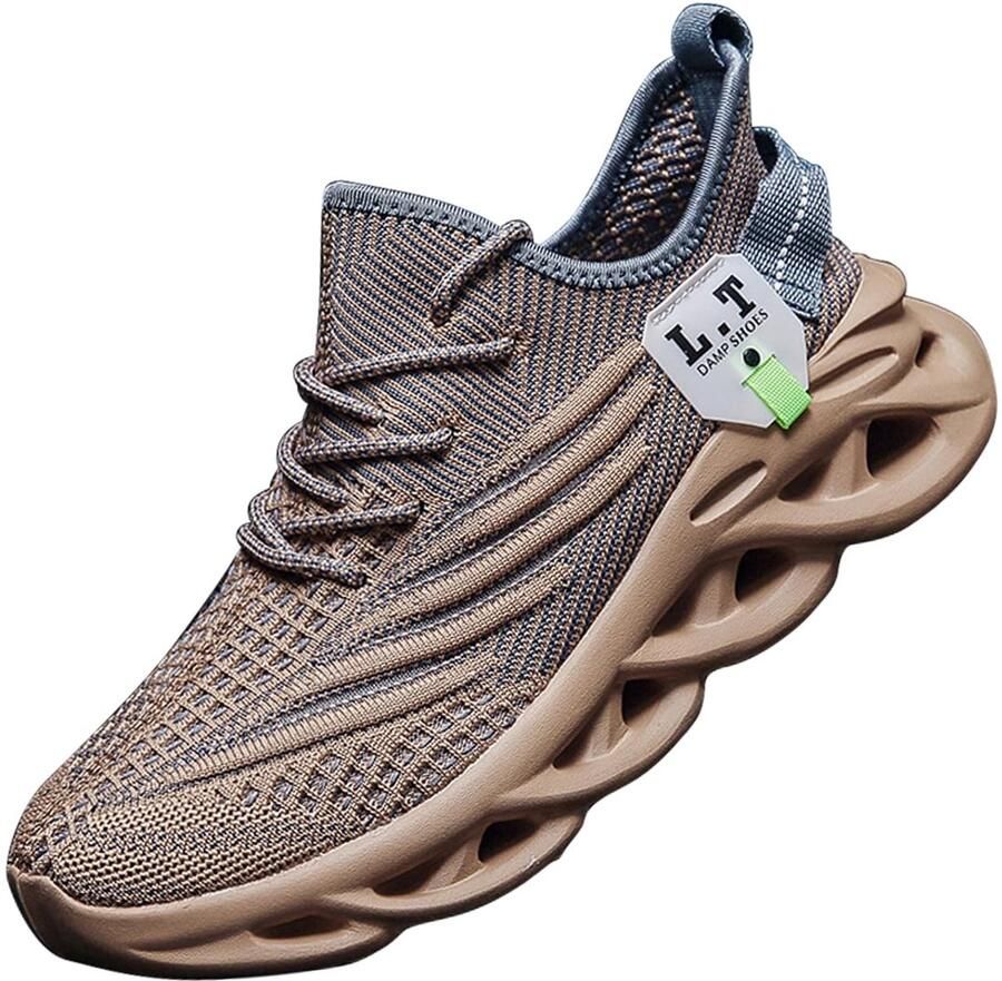 SnelShoppen Modieuze Casual Fitness Loopschoenen Sneakers Heren Lichtgewicht Ademend Antislip Werkschoenen Comfortabele Slijtvaste Tennisschoenen