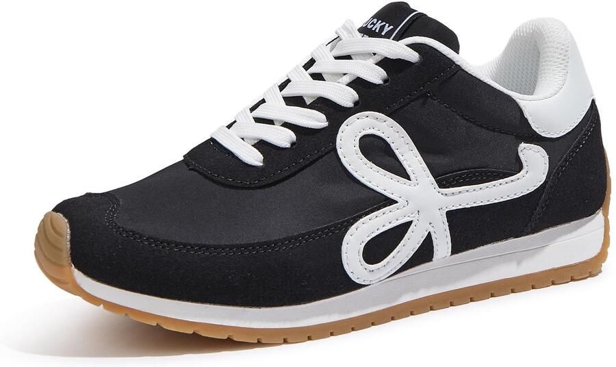 SnelShoppen Modieuze damessneakers trendy en stijlvol laag model klassiek retro design comfortabele loopschoenen voor dames zwart