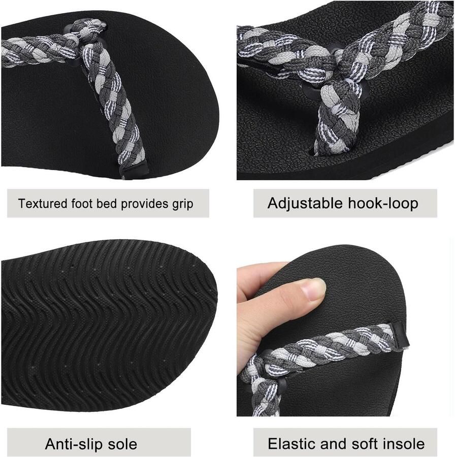 SnelShoppen OUSIMEN Sportsandalen Dames Lichtgewicht Wandelsandalen met Boogondersteuning Casual Sportsandaal voor Outdoor Yoga Camping