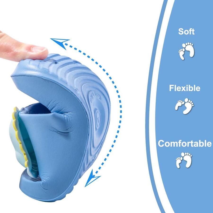 SnelShoppen Pantoffels Slippers Kinderen Slide Sandalen Teenslippers Blauw 28 EU Licht EVA Badslippers Zwembadschoenen voor Peuter